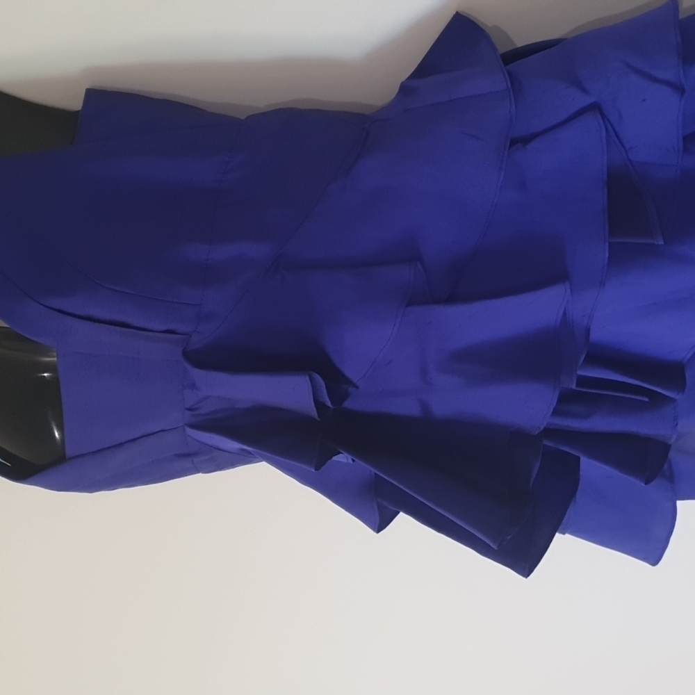 Nina Maya Size 8 Silk Dress Blue Purple - Picture 3 of 10